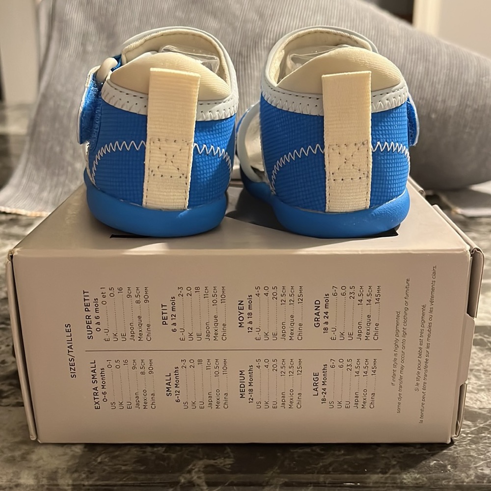 UGG Infant Toddler girls blue sandals, size 02/03-Xs - Picture 3 of 7